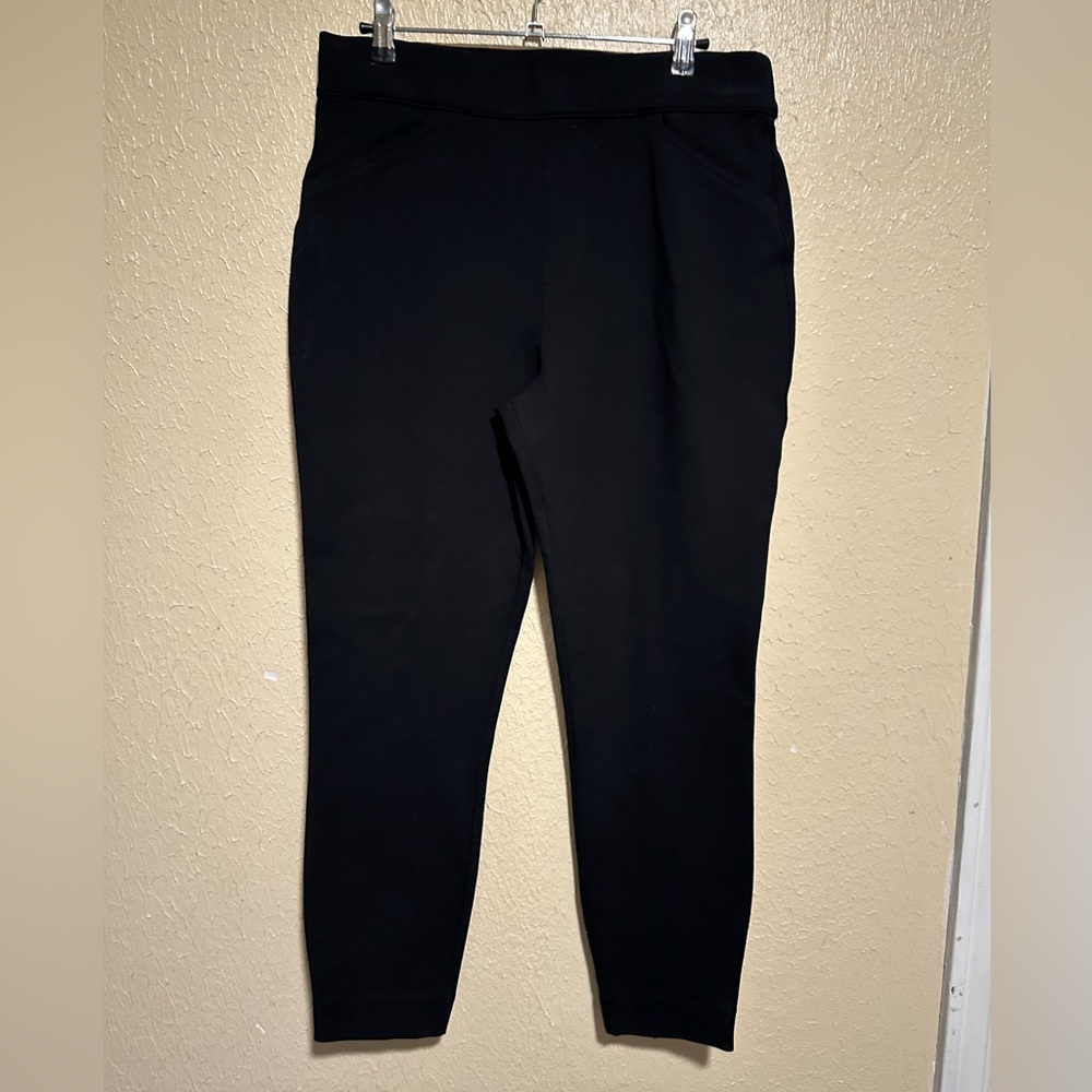SPANX Pants Black Size Large Dress Pants Pull On Ankle